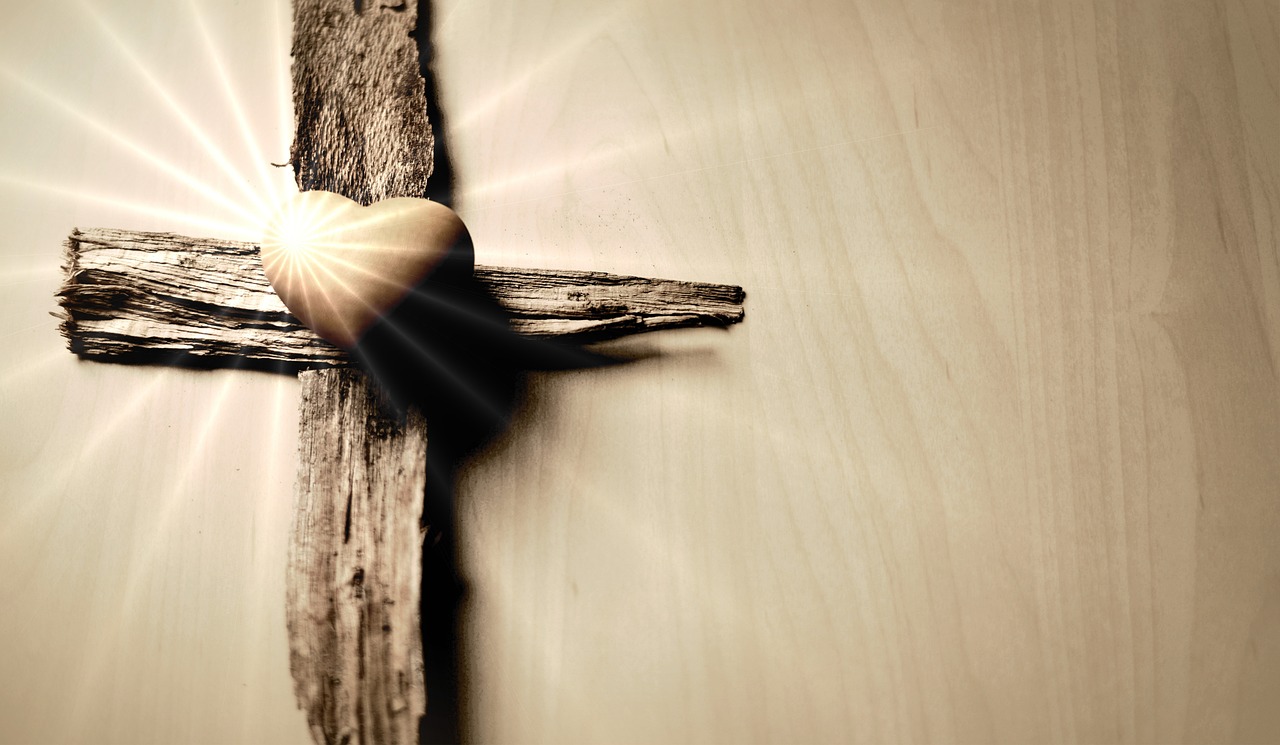 Cross and heart