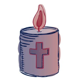 Candle for prayers of hope