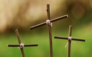 Photo of three small crosses